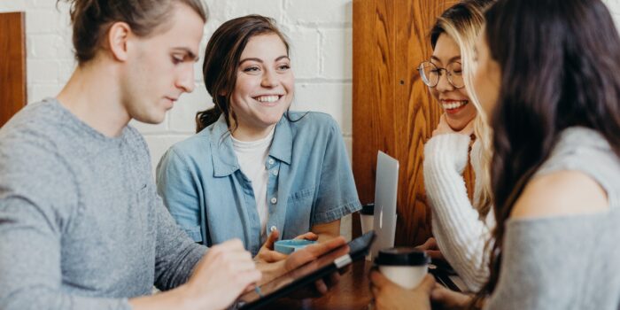 students in a meetingroom